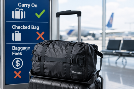 How 2PackBag Helps Avoid Checked Baggage Fees